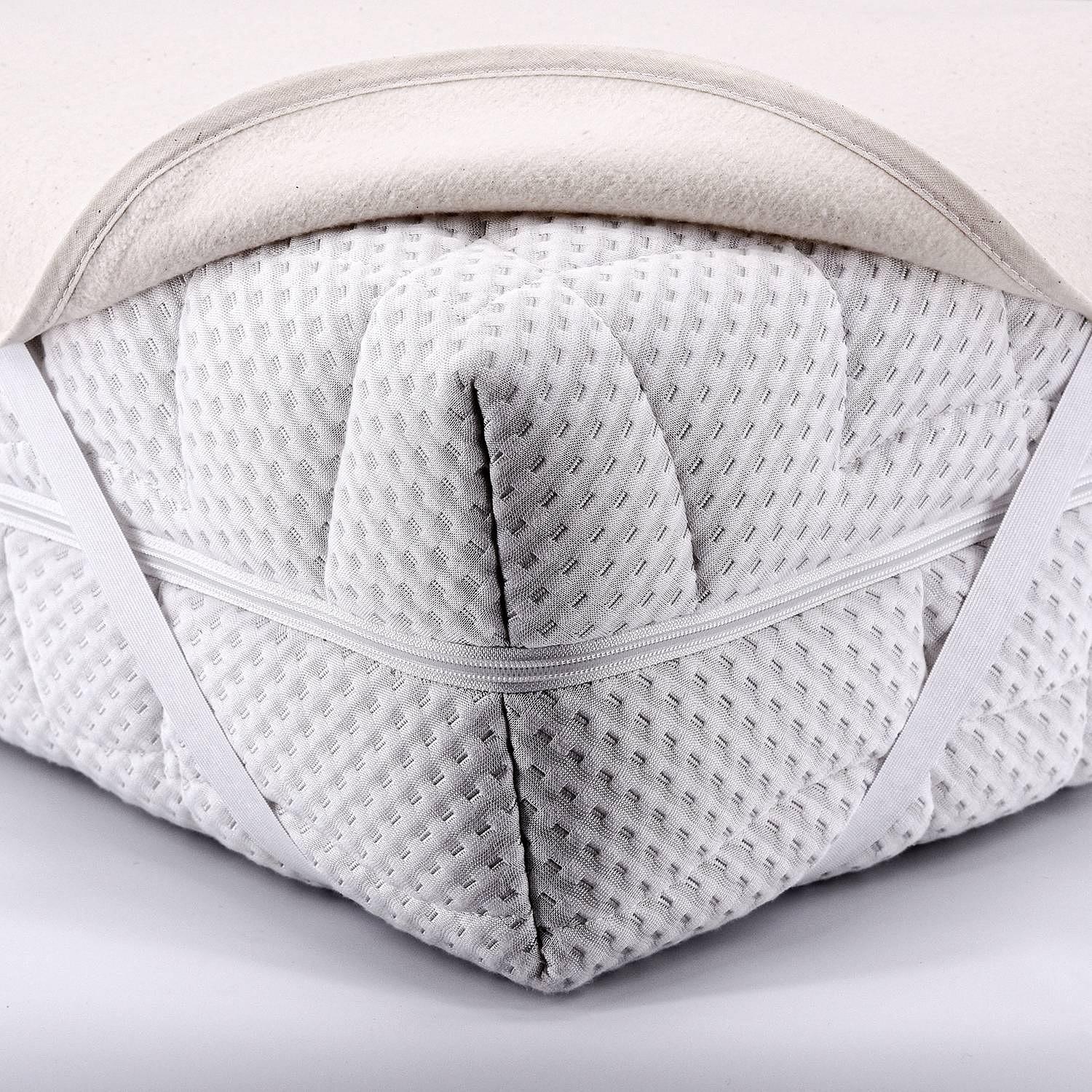 Molton II Fixspannauflage Baumwollstoff Ecru 120 x 200 cm 3