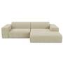 Pyllow Ecksofa Strukturstoff Cremebeige 0