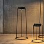 Moon Solar-Stehleuchte Midi Aluminium Anthrazit Ø 39cm 0