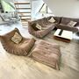 Vintage Togo Lounge Set 5-tlg. Textil Taupe 0