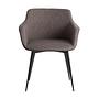 Dining chair fabric dark grey 5