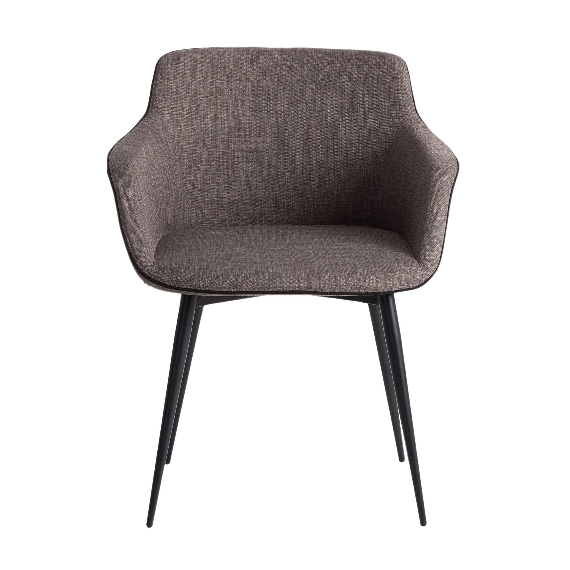 Dining chair fabric dark grey 5