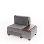 Perenna 1-seater module right Chenille Grey 4
