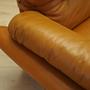 Sofa Leather Brown 1960s 9
