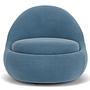 Babette Drehsessel Velour Lux Shadow Blue 0