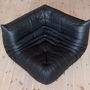 Togo Ecksofa Madras-Leder Schwarz 6