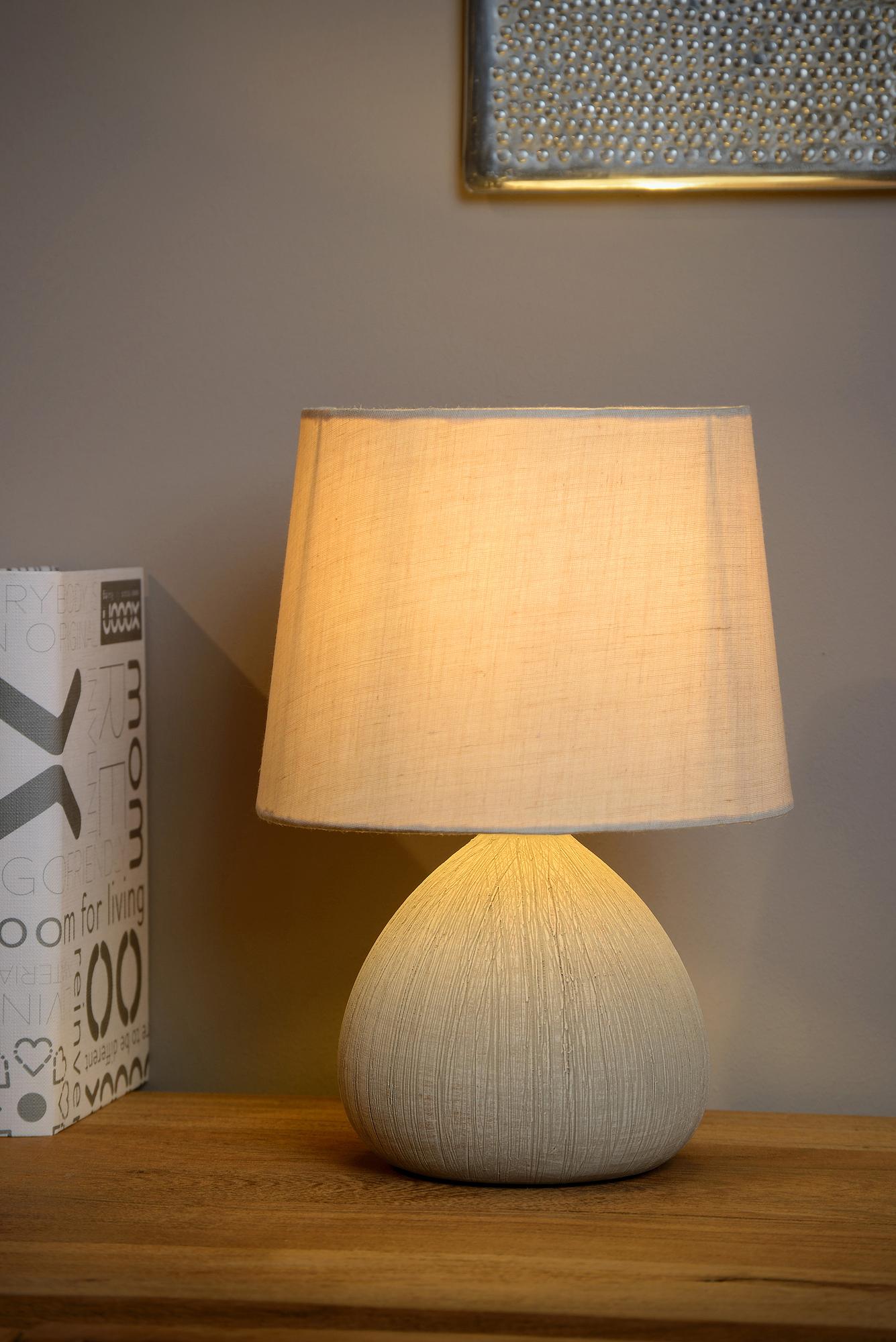 Ramzi Table Lamp Ceramic Grey 2
