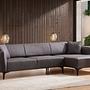 Belissimo Corner Sofa Right Dark Grey 1