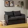 Saga Sofa Bed 2-seater Dark Grey 1