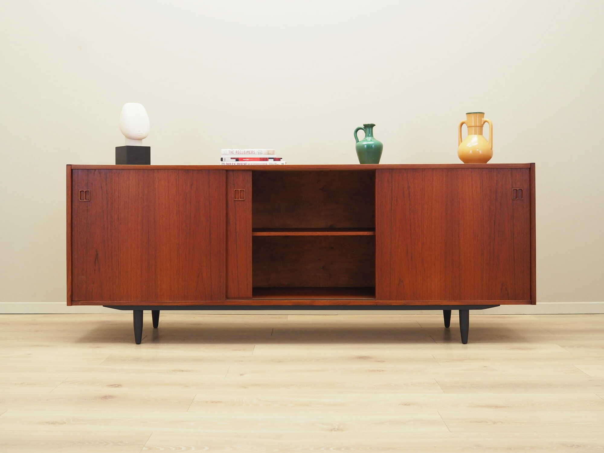 Vintage Sideboard Teakholz Braun 1970er Jahre 2