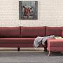 Bella Sofa Récamiere Rechts Rot 1