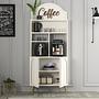 Lyon 80 Schrank Holz Creme Gold 2