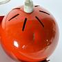 Vintage Lampe Metall Orange 1970er Jahre 4