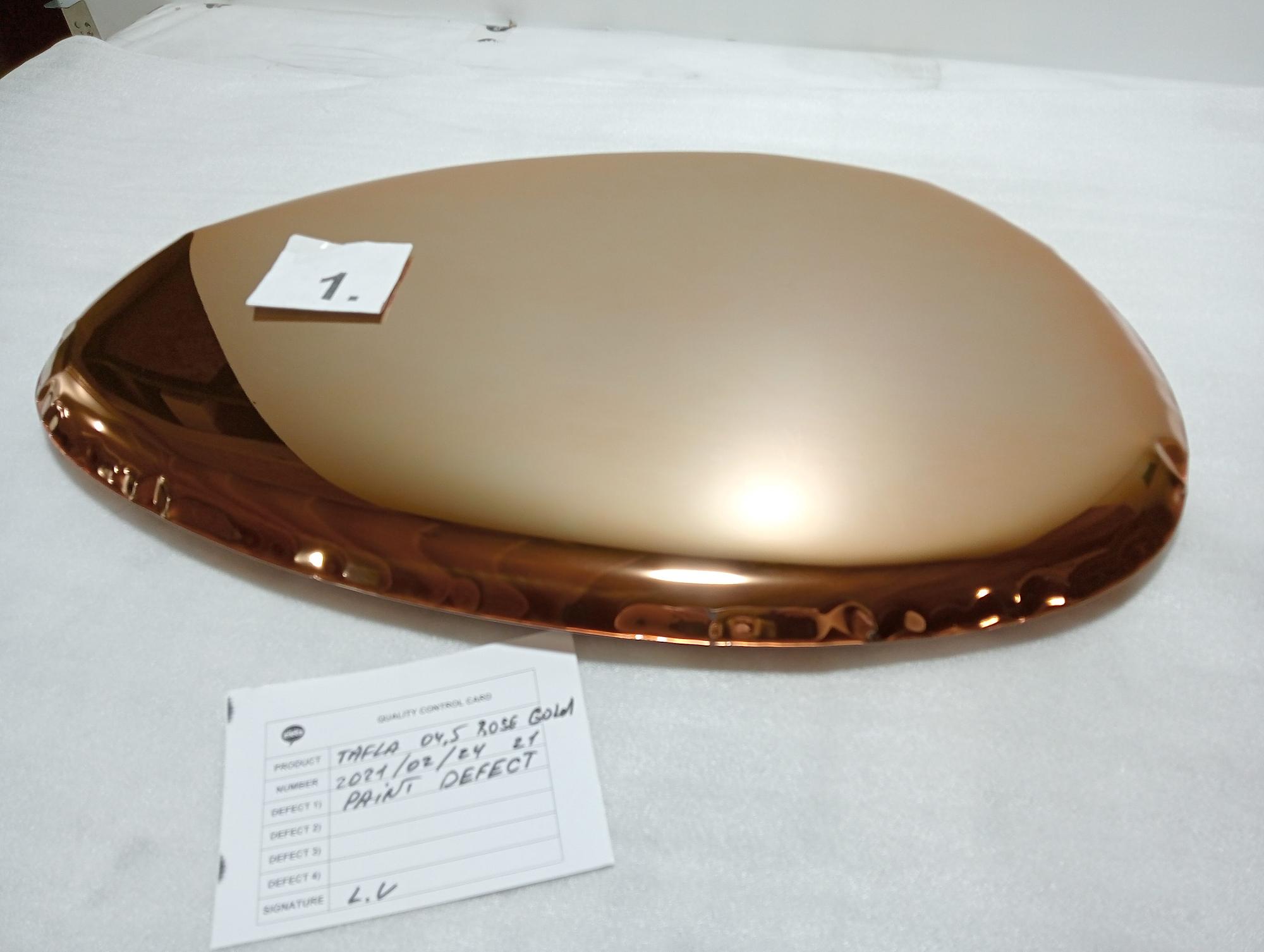 Table mirror O4.5 Stainless Steel Rose Gold 3