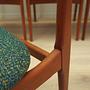 6x Dining chairs teak 1960s 11