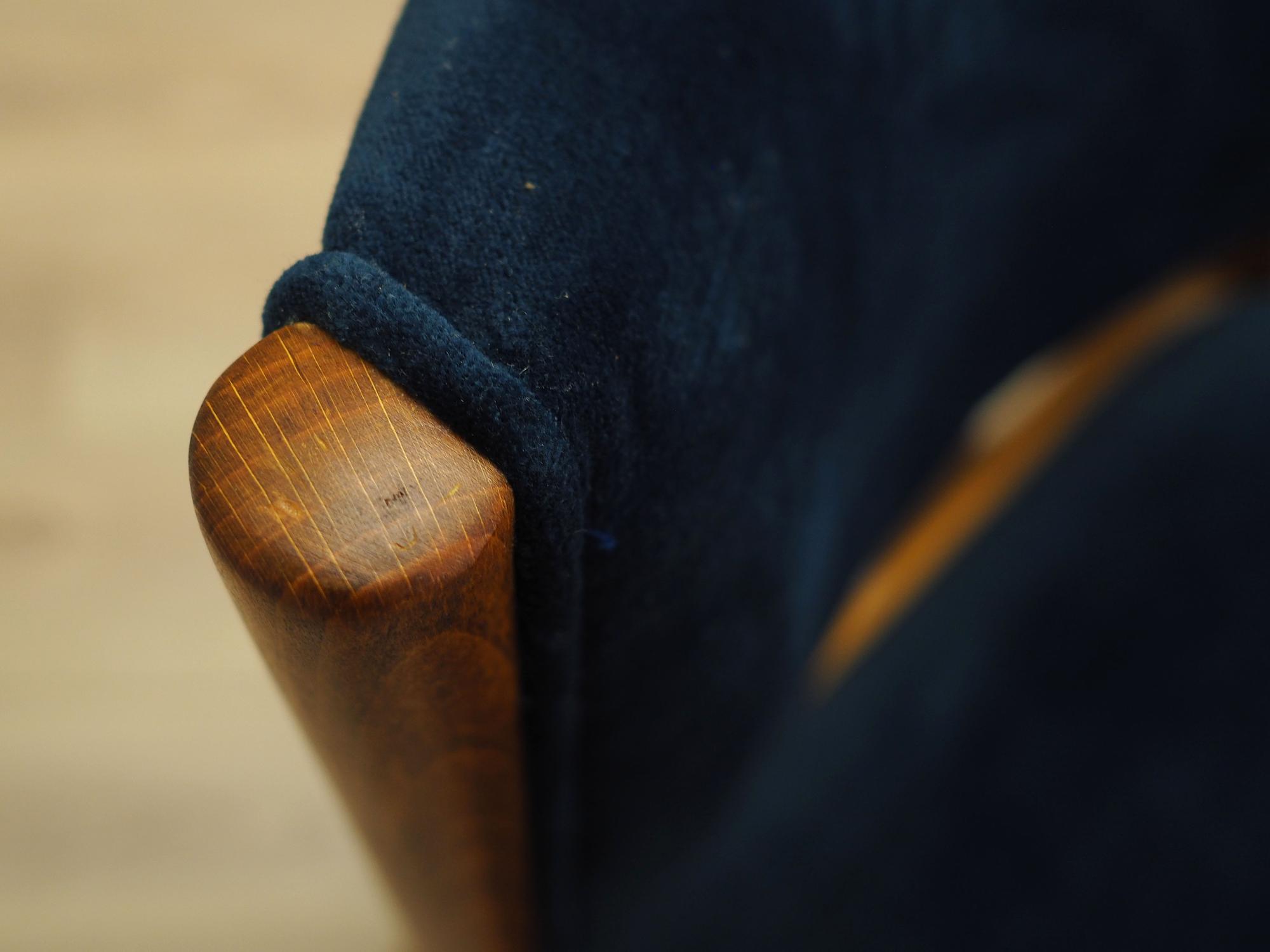 4x Dining chair Beech wood 1950s 7