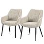 2x Armlehnenstuhl AELHA Beige 0