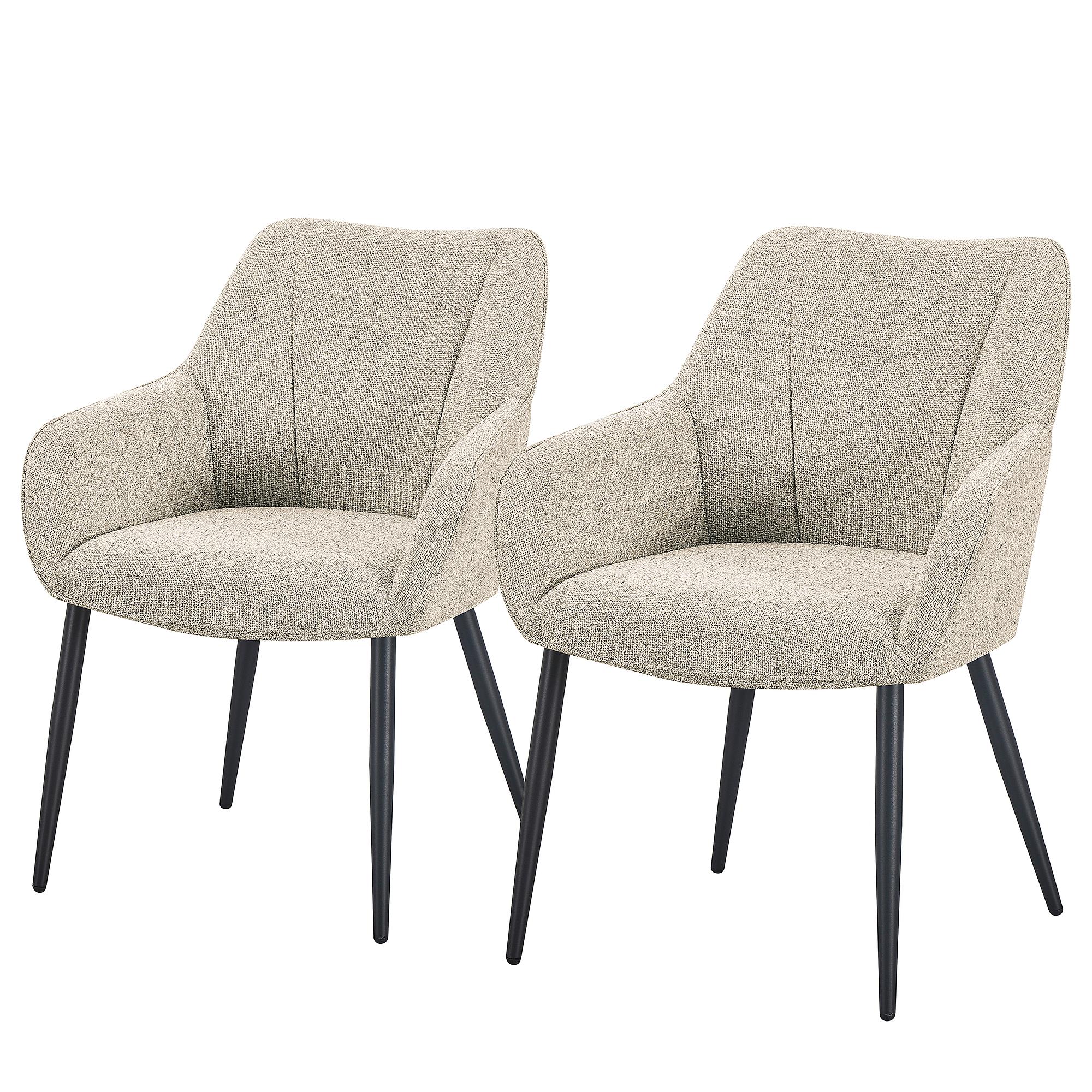 2x Armlehnenstuhl AELHA Beige 0