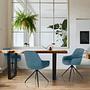 ELVERUM Dining chair Velvet Blue 2