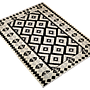 Kilim Gashgai Teppich Schwarz Beige 2