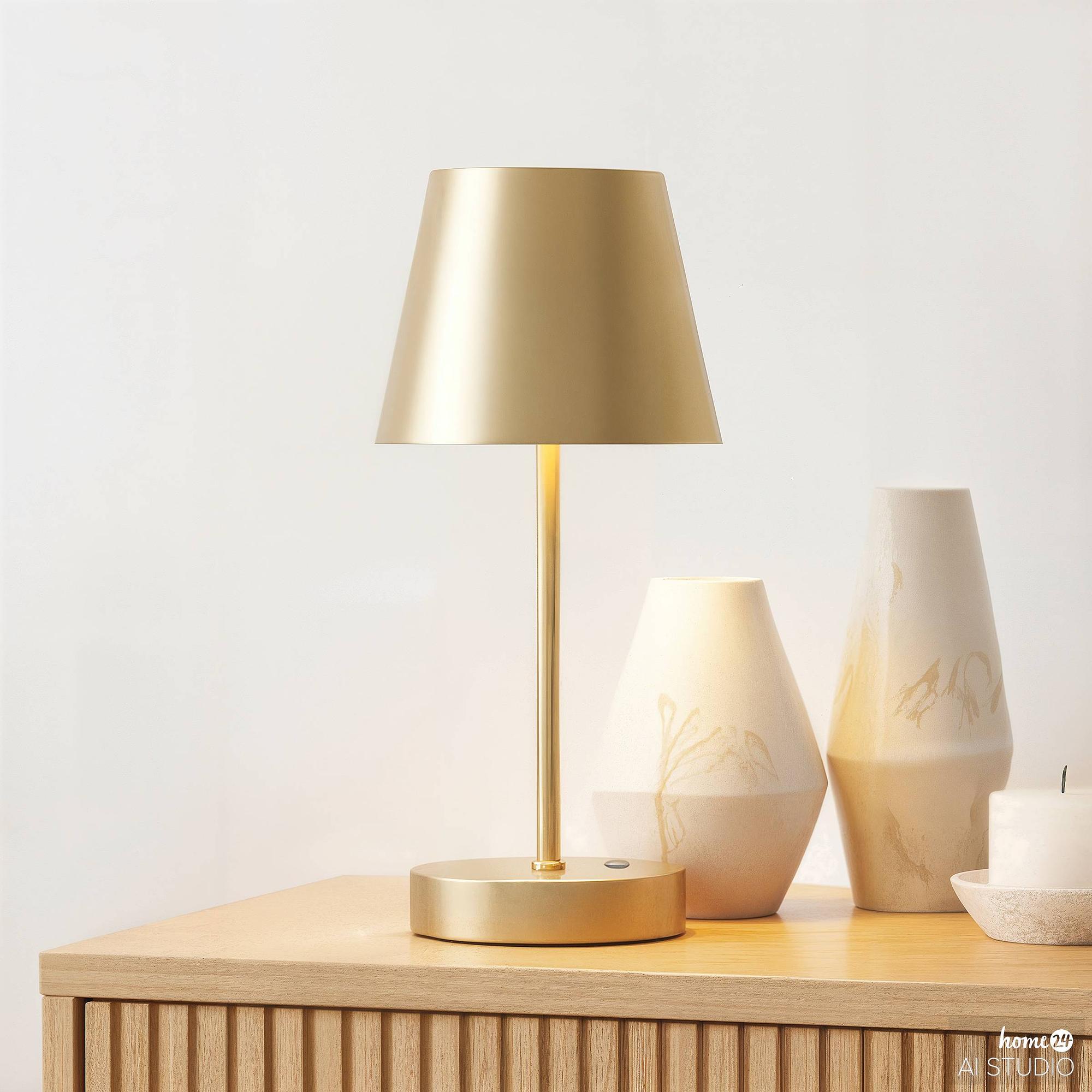 Dros Cordless Table Lamp Dimmable Gold 0
