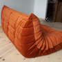 Togo Lounge Set 3-piece Velvet Amber-Orange 3