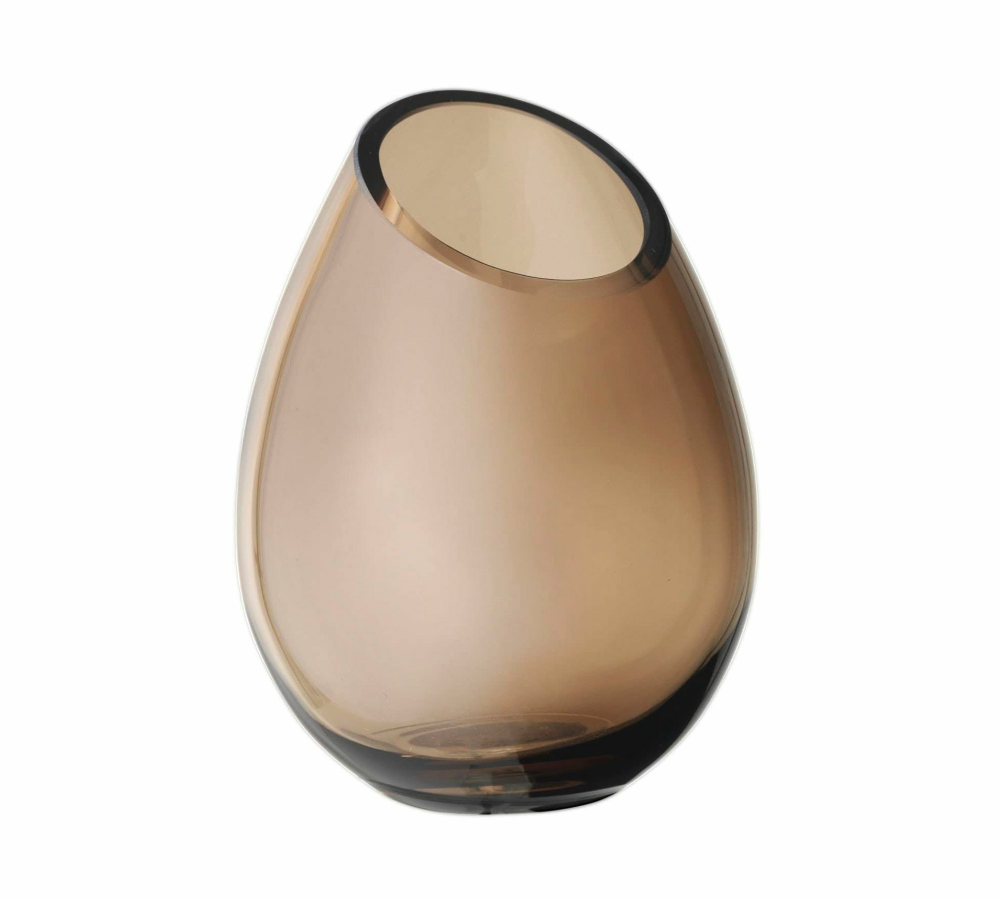 Drop Vase Glas Coffee Höhe 17cm 65964 2