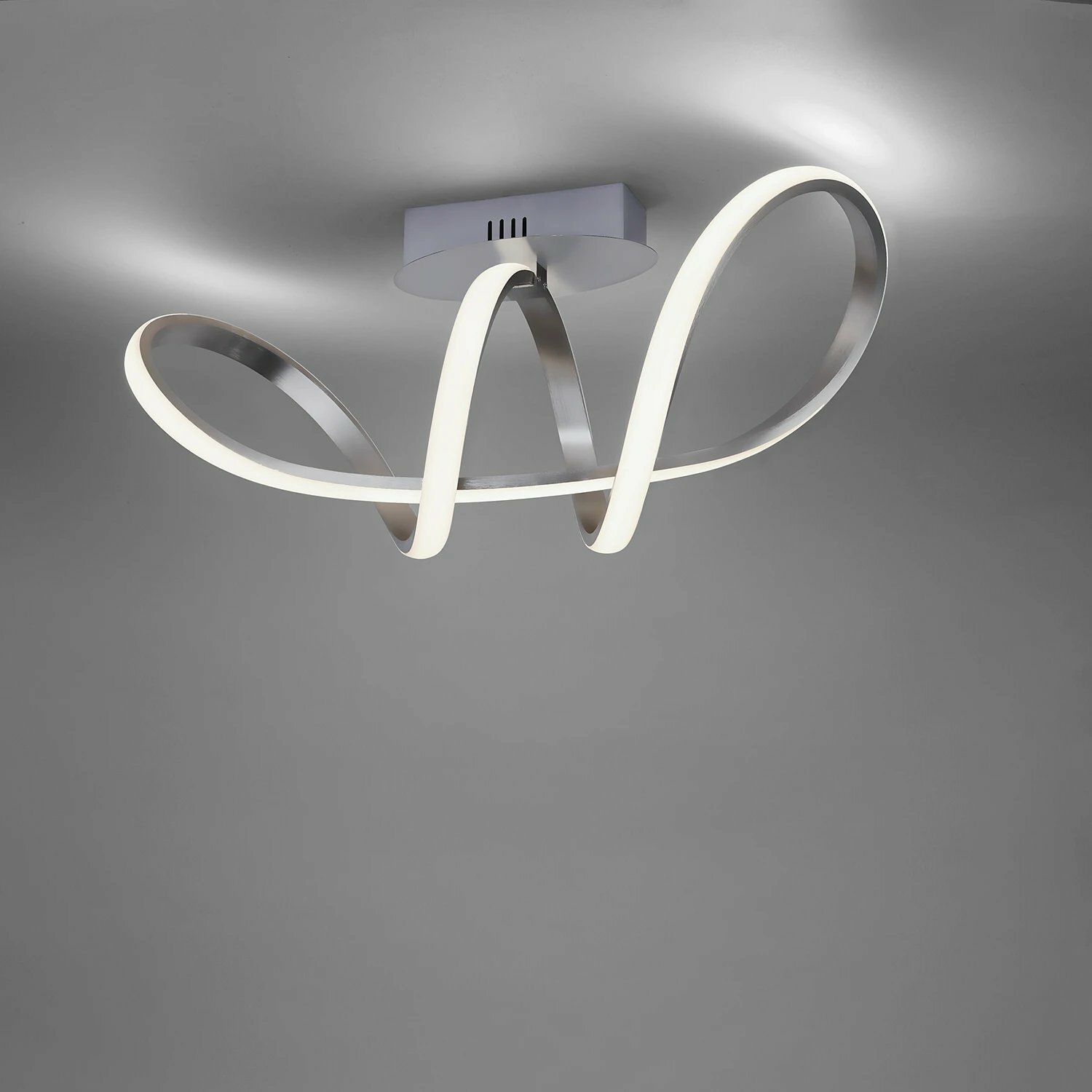 LED ceiling light 1-flame Metal White 1