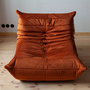 Togo Lounge Set 4-pc. Velvet Amber-Orange 6