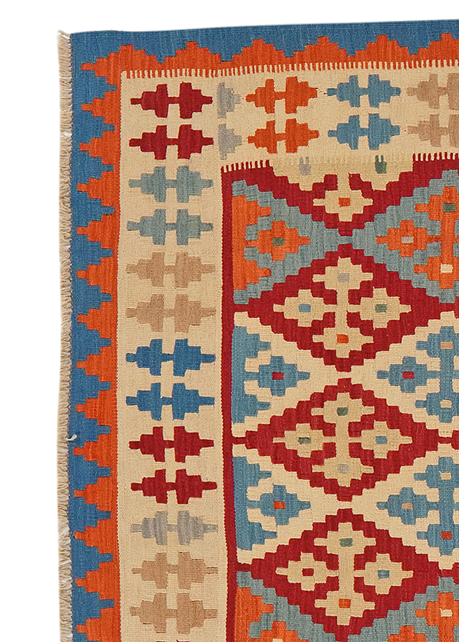 Kilim Gashgai Teppich Wolle Mehrfarbig 1