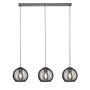 Pendelleuchte Pendants Rauchglas Stahl Grau 1