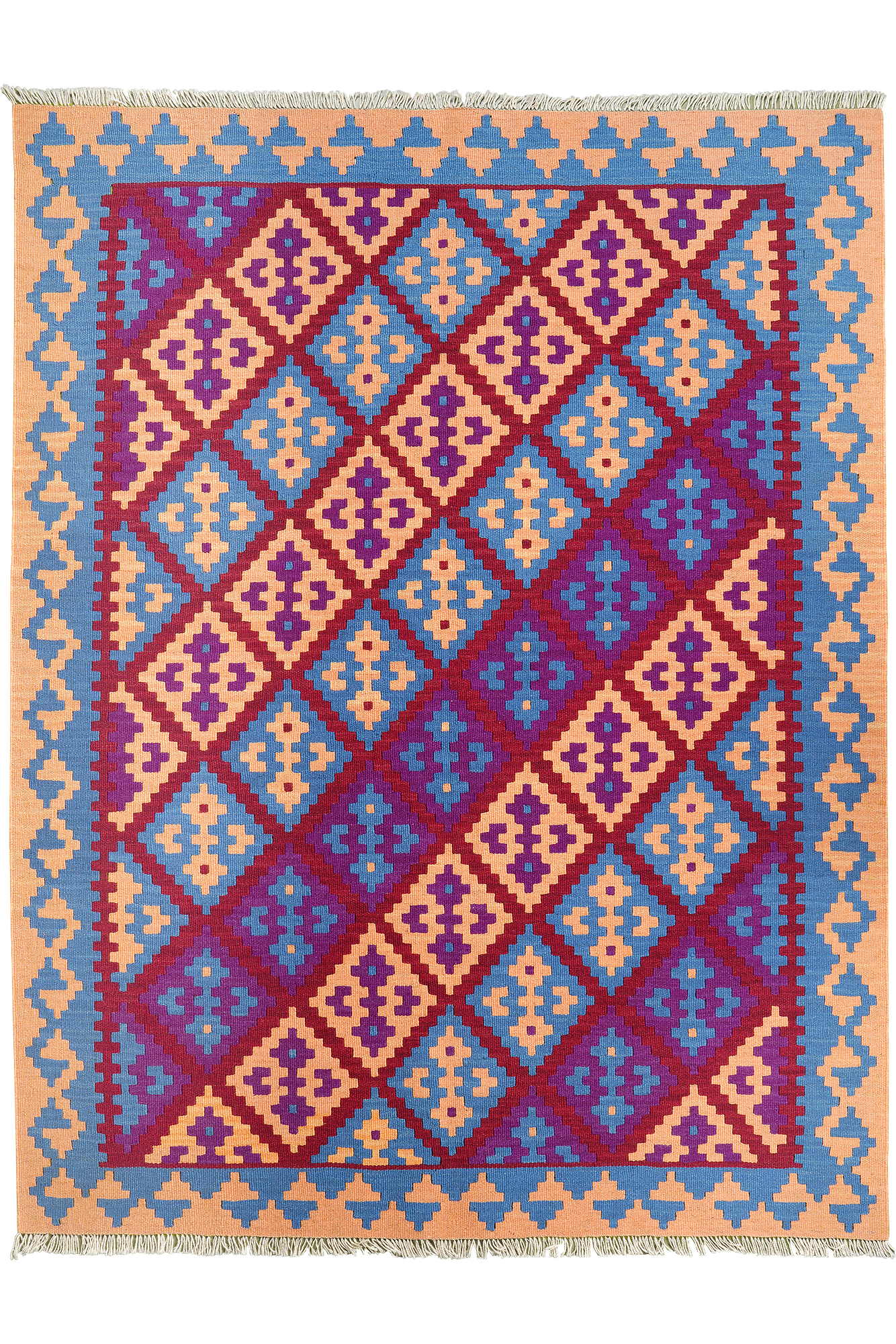 Kilim Gashgai Teppich Mehrfarbig 0