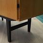 Vintage wardrobe ash wood brown 1970s 12