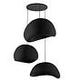 3-Flammig Wabi Sabi Shibumi Orbs Pendelleuchte Schwarz 6