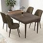 Nil Dining Room Set Baroque and Brown 1