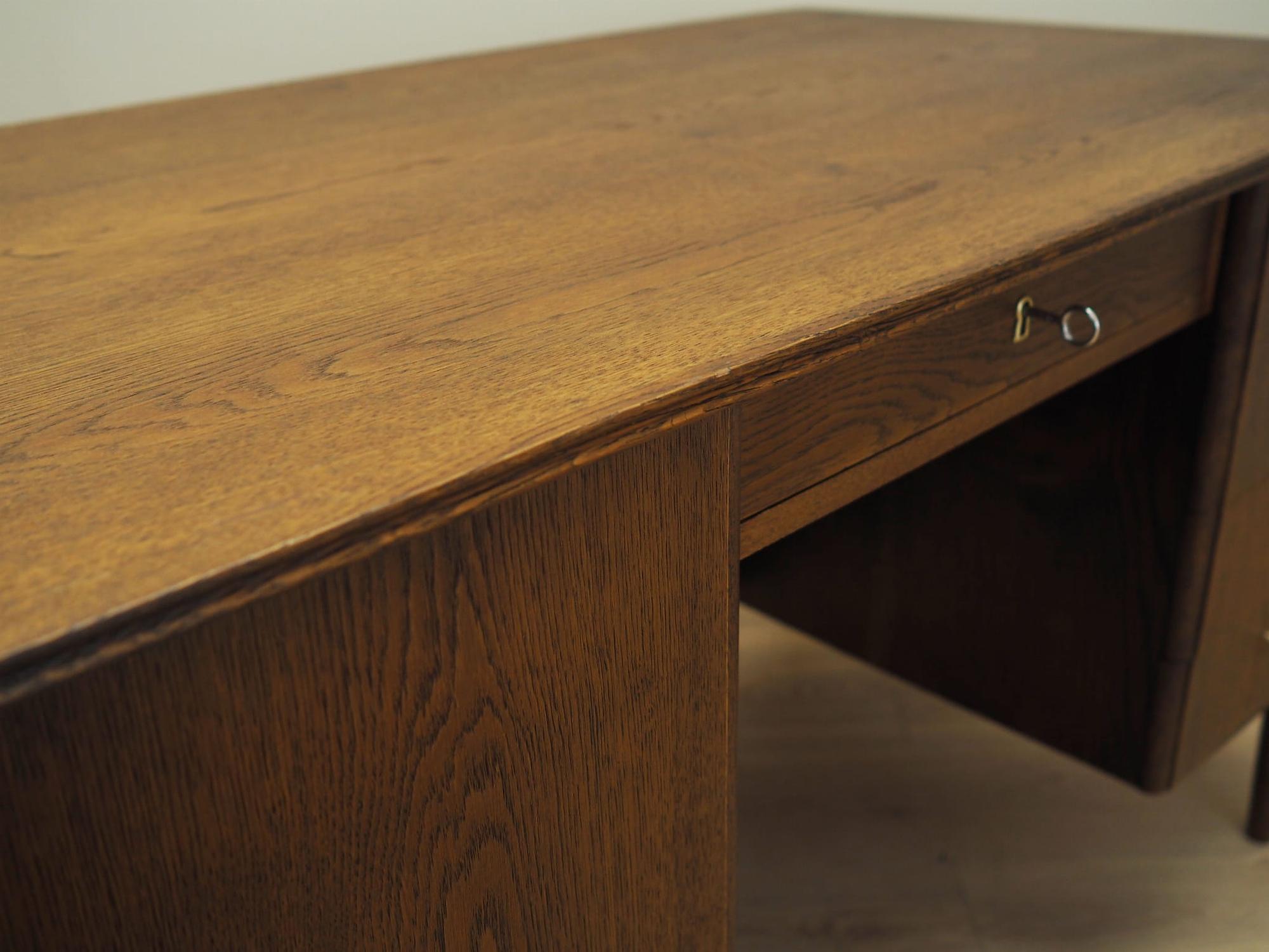 Schreibtisch Holz Braun 1970er Jahre  11