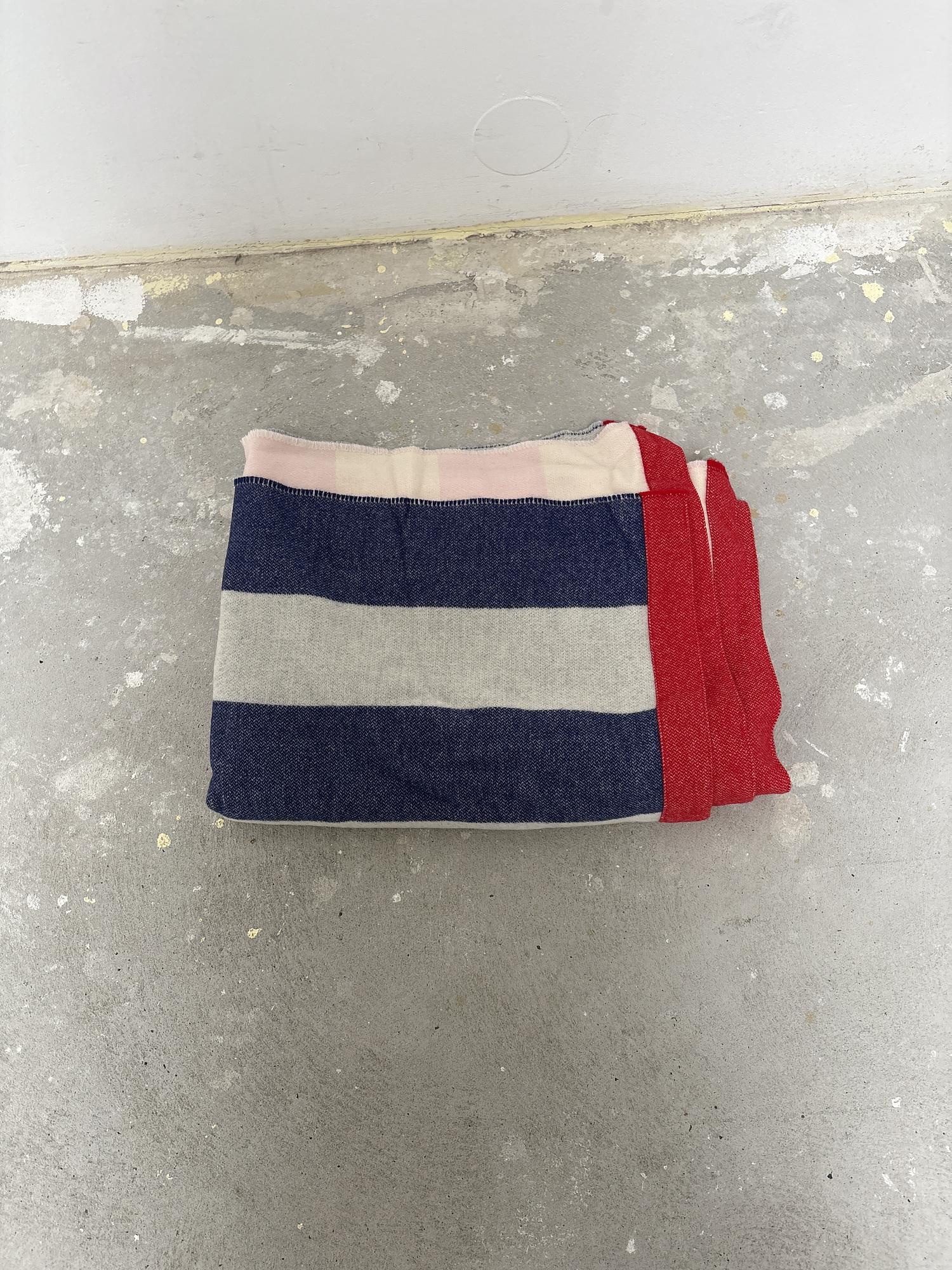 Striped Blanket Blue 2