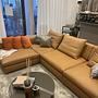 Molteni & C „Turner“ Leather Sofa with Ottoman & Cushions 0