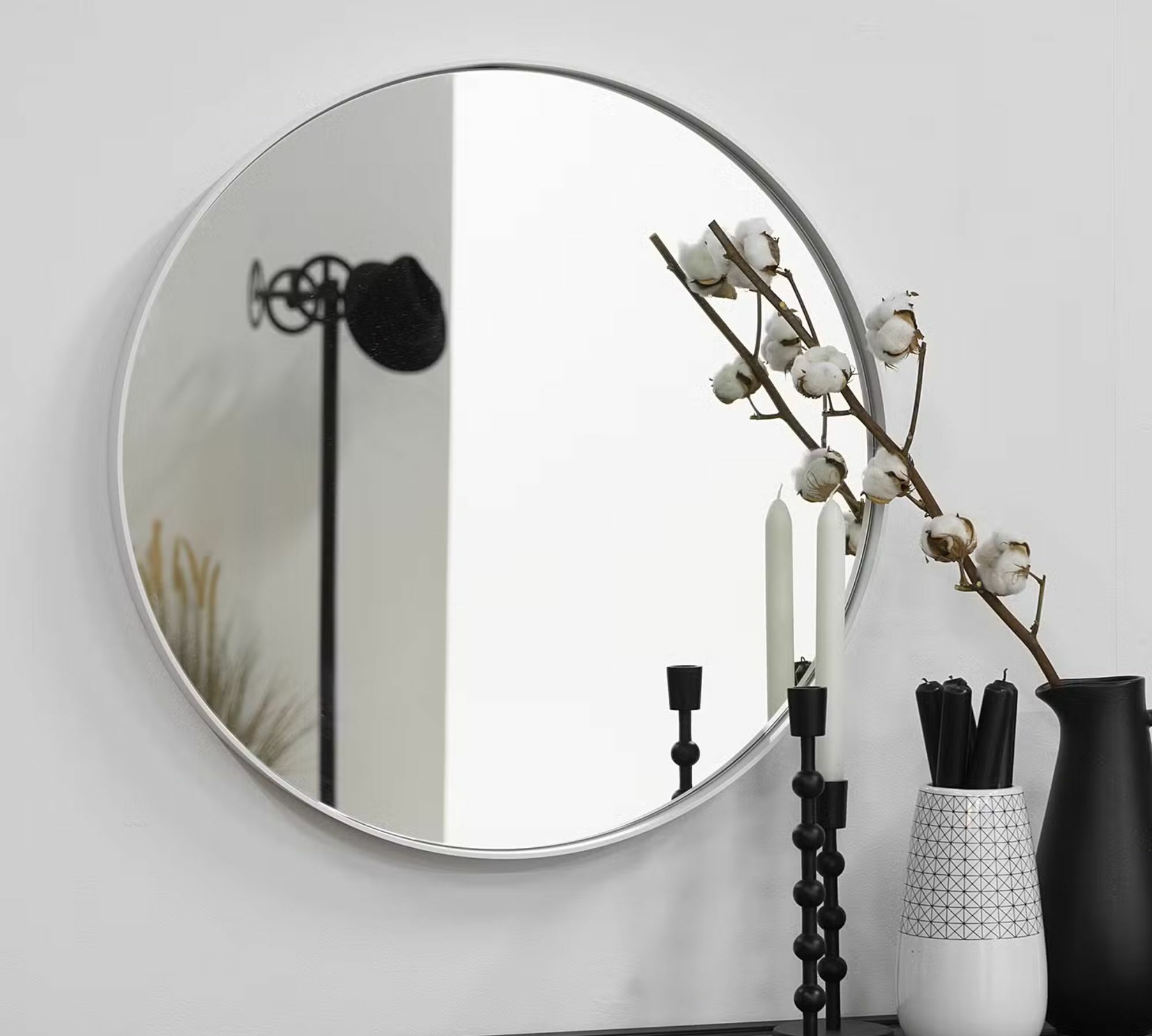 Mirror Metal Powder-coated White 3