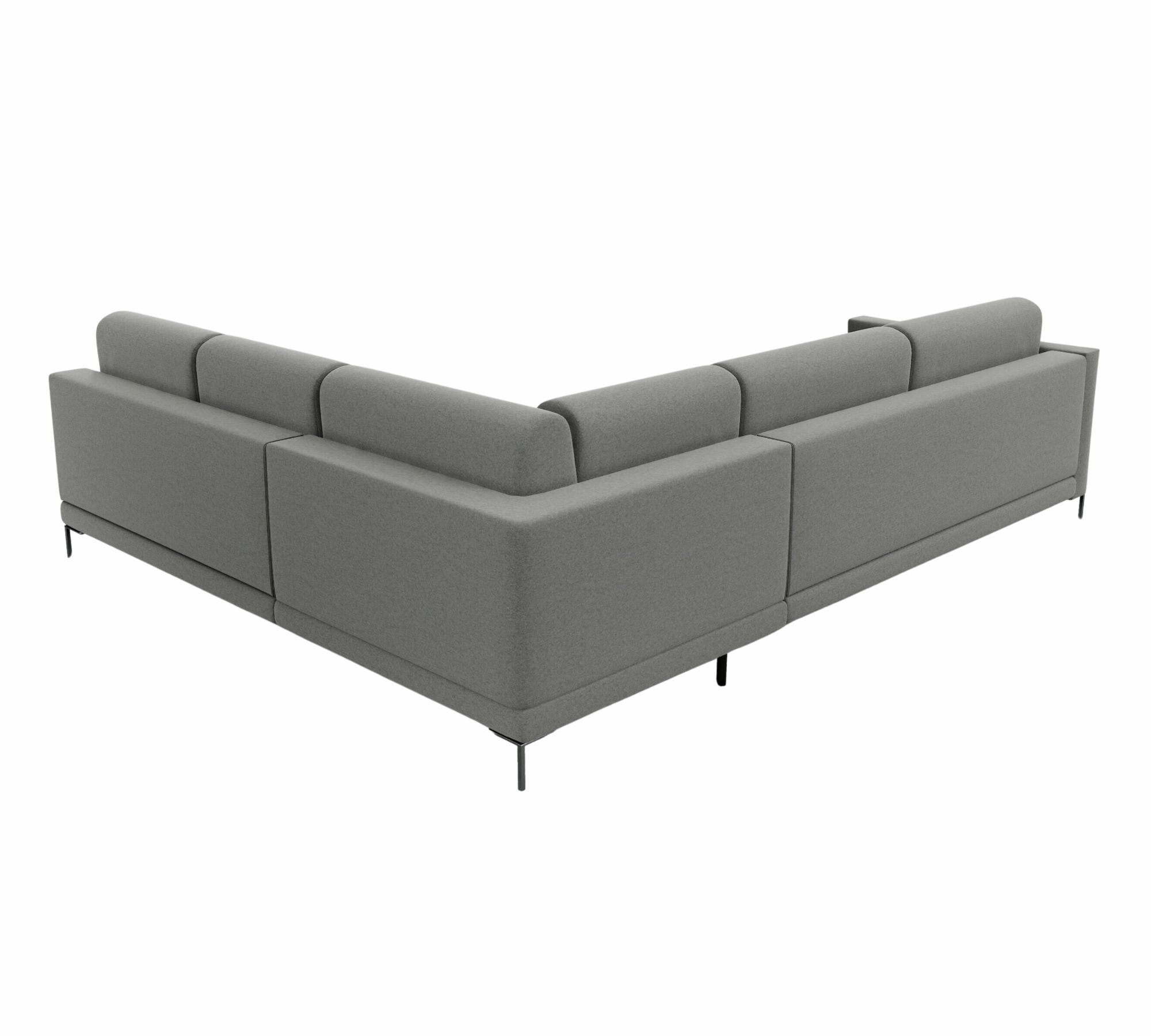 Tyme Ecksofa 4-Sitzer Feingewebe Schiefergrau 5