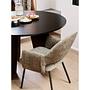 Fries Dining Table Oak Wood Black Ø 129cm 1