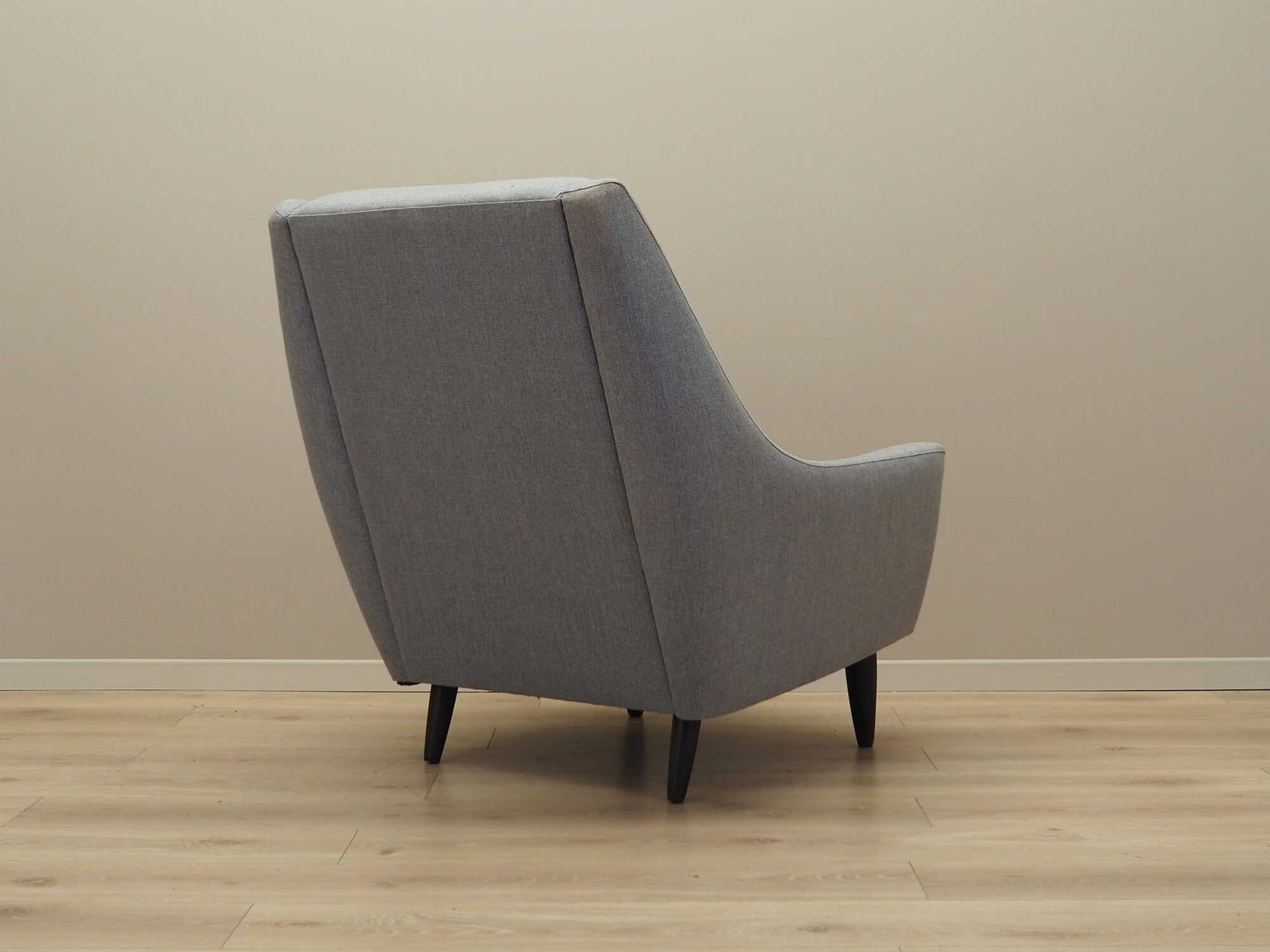 Armchair Textile Wood Grey 1970s 6