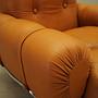 2x Space Age Armchair Orange 1960s 8