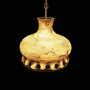 Vintage Chandelier Ceramic Yellow 1960s 2