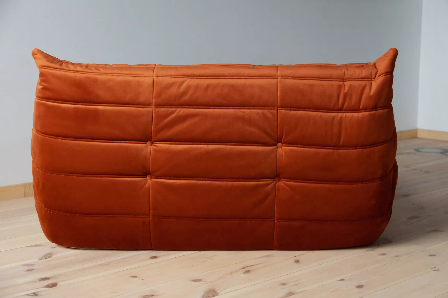 Togo Lounge Set 2-piece Velvet Amber-Orange 4