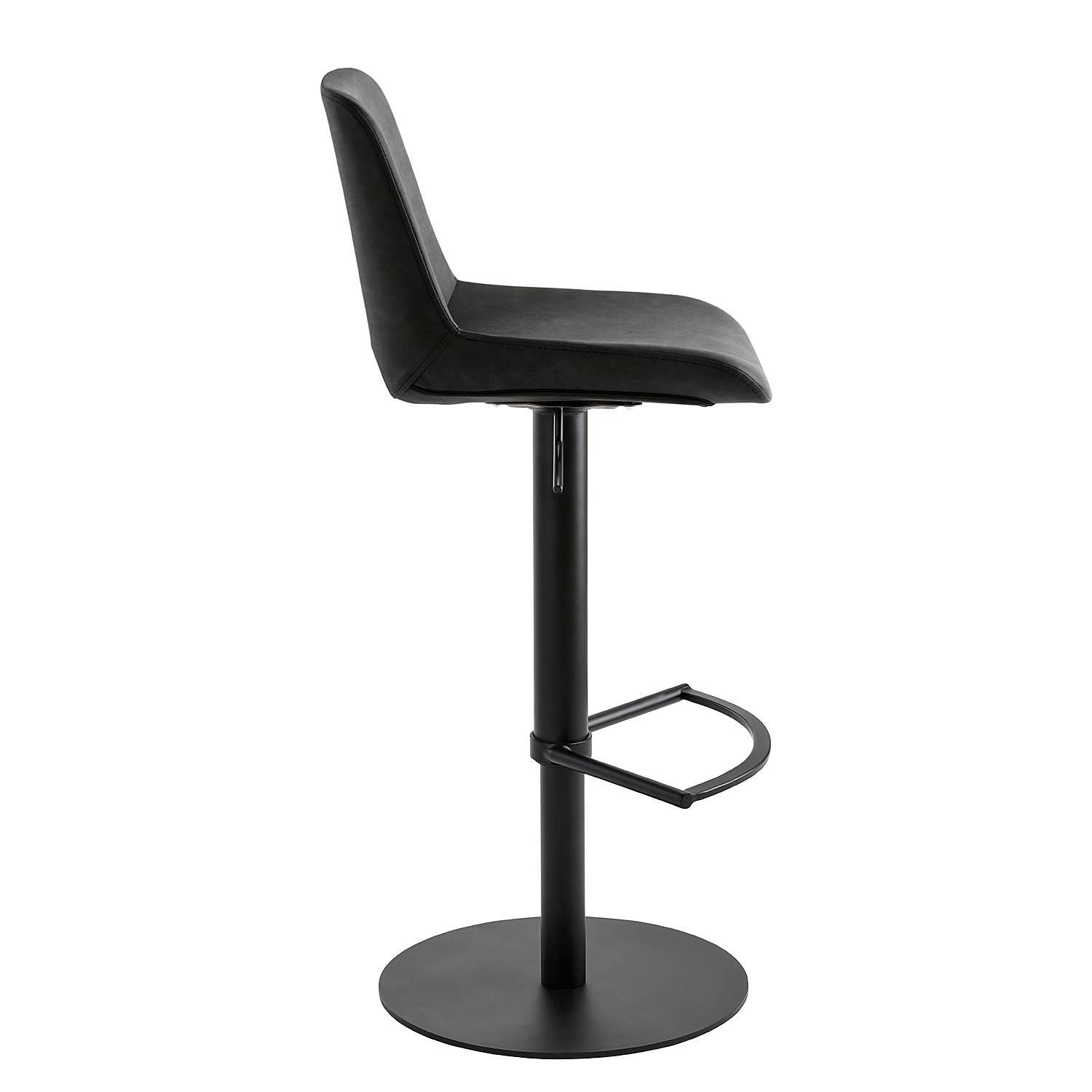 Bar and counter stool myPABLO III Steel Fabric Dark Grey 2