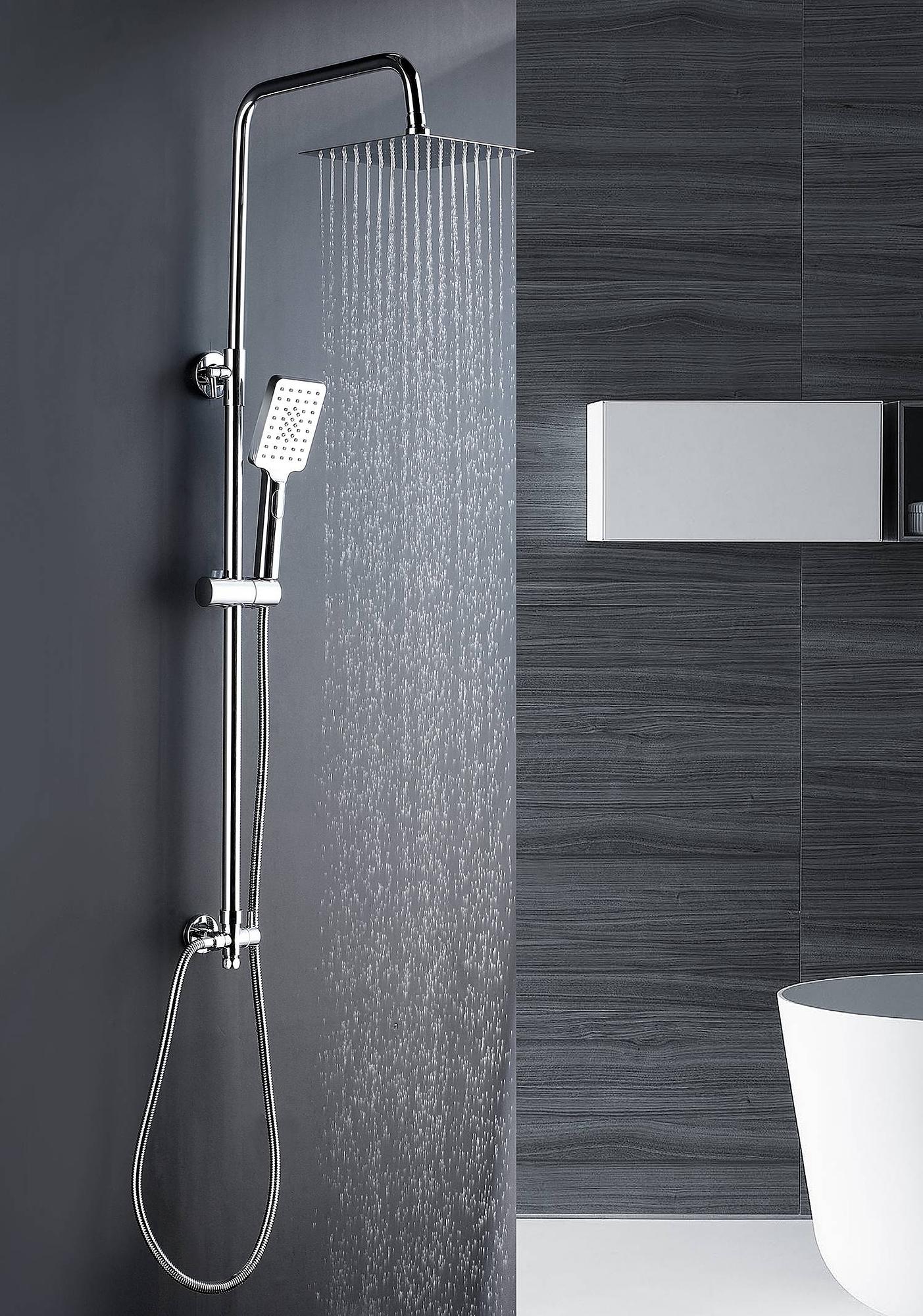 Duschsystem Bayala Square Silber 2