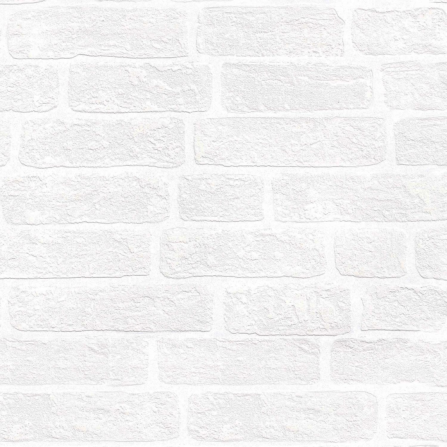 Vliestapete Steine Vlies Weiß 0