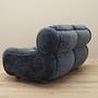 2-Sitzer Sofa Velours Blau 1970er Jahre 4