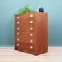 Vintage chest of drawers cherry wood brown 1970s 2